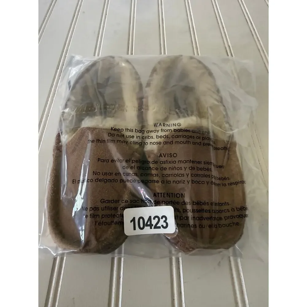 UGG Kids' Ascot Slipper brown shearling slippers size 13 little kids